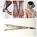 4 Tube White India Painting Tattoo Paste Cone Body Sticker Tattoo Art Painting lace Prime Art Stencil Set