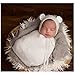 Newborn Baby Infant Photography Photo Props Boy Girl Outfits Cute Sleeping Bag (White)