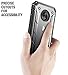Moto G6 Rugged Case, Poetic Revolution [360 Degree Protection] Full-Body Rugged Heavy Duty Case with [Built-in-Screen Protector] for Motorola Moto G6 Black