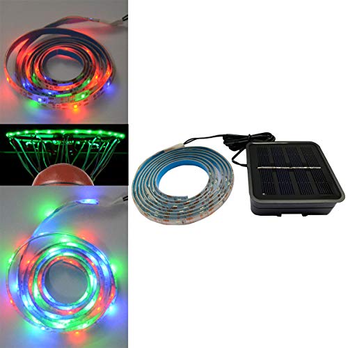 Differeye LED Basketball Hoop Rim Night Light Light Up Basketball Rim Solar Light