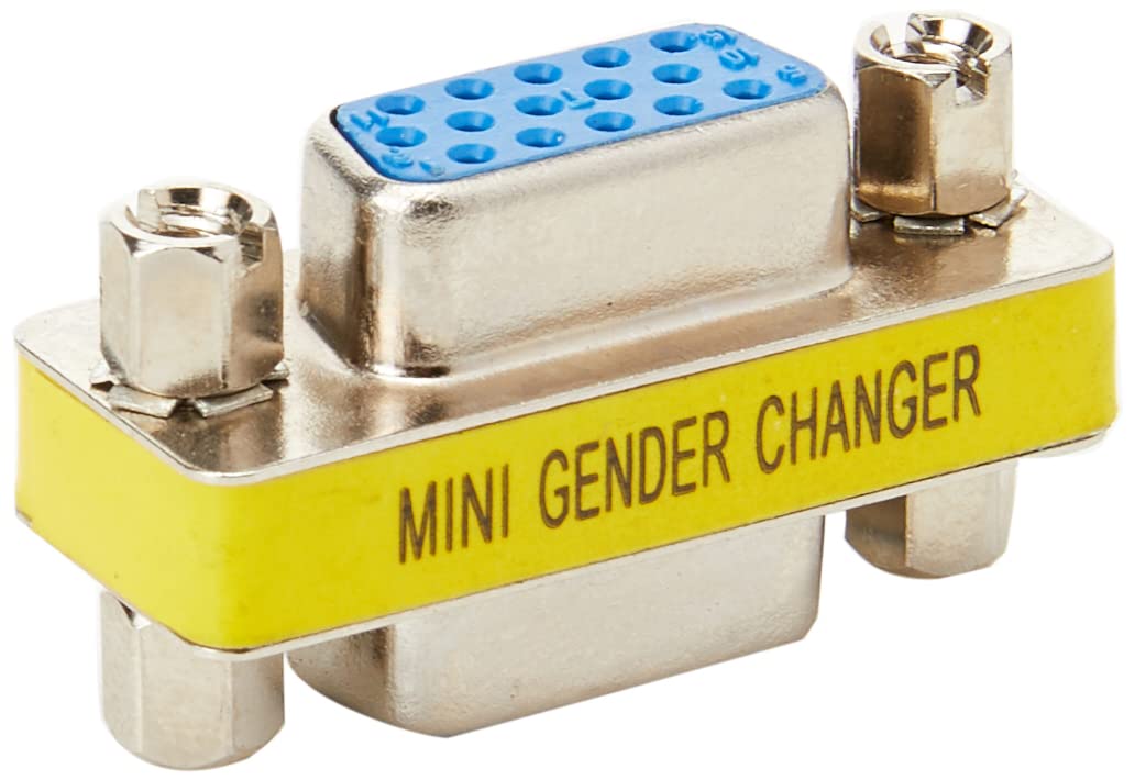 StarTech.com Slimline VGA HD15 Gender Changer - F/F - HD15 gender changer - VGA coupler - VGA gender changer (GC15HSF)