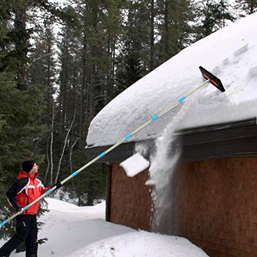 FLY HAWK Professional car and Truck Snow throwers - Winter Snow Brush, Push Rod Type Snow Thrower Design - Splice Test Stainless Steel Tube, 4ft to 15ft roof Snow Thrower (6 FT) - Thumbnail 4