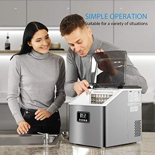 VIVOHOME Electric Portable Compact Countertop Automatic Ice Cube Maker