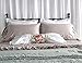 Queen's House Vintage Bedding Set Taupe Bed Sheet Sets 4-Piece King Size-Style D