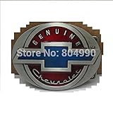 Genuine Chevrolet Logo Belt Buckle solid metal enamel color