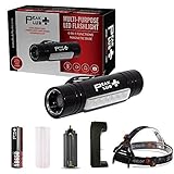 Magnetic Flashlight, LED Work Light, LED Flood Light & Head Flashlight 4-In-1 18650 Flashlight CFX1000 - Super Bright Flashlights High Lumens, Strobe with Rechargeable Battery & Charger by PeakPlus