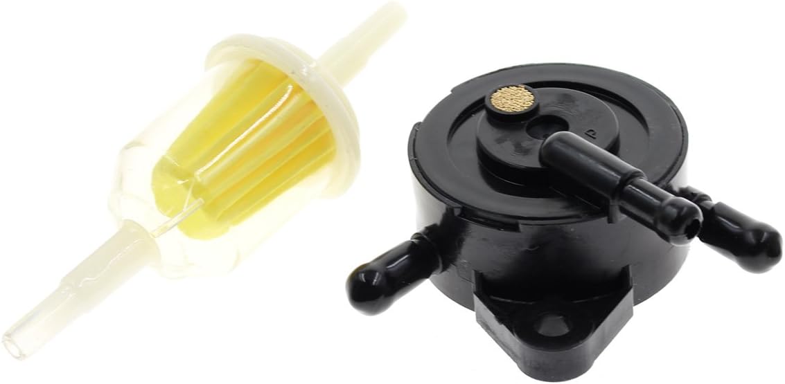 Fuel Pump for Kohler 17HP-25 HP Small Engine Lawn Mower Tractor, Gas Vacuum Fuel Pump with Fuel Filter for Honda for Yamaha for Briggs & Stratton John Deere: Automotive