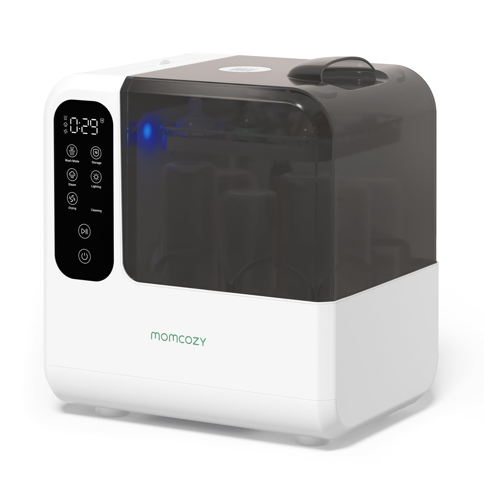 Momcozy DeepClean D8 Bottle Washer, Sterilizer & Dryer - Precision Cleaning | 8 Bottles Capacity, Rotary Jets for Hard-to-Rea