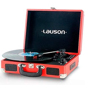 Lauson XXVT3 Draaitafel Bluetooth | Draagbaar reproductiekoffer van Vinyl | 33/45/78 Drievoudige Platenspeler met…