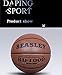 Daping Basketball Outdoor Indoor Official Size 29.5, Leather Basketballs Game Ball Street with Pump, Needles, Basketball Net (Size 7)