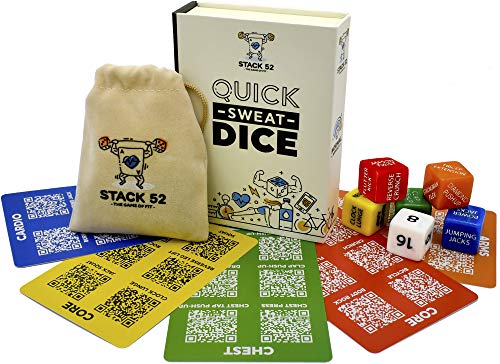 Stack-52-Quick-Sweat-Fitness-Dice-Bodyweight-Exercise-Workout-Game-Designed-by-a-Military-Fitness-Expert-Video-Instructions-Included-No-Equipment-Needed-Burn-Fat-Build-Muscle