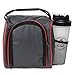 Healthy Packers Insulated Lunch Bag | 10-Piece Set | Portable Hot Cold Meal Prep Adult Lunch Box with Portion Control Food Storage Containers + Ice Pack, Pill Box, Protein Shaker Bottle