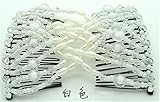 Casualfashion 24 Colors Ez Stretch Hair Comb Magic Hand-beaded Hair Styling Combs Clips (White)