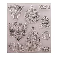 Yevison Christmas Gift Silicone Clear Stamp Seal for DIY Scrapbook Embossing Album Decor Craft Art Premium Quality