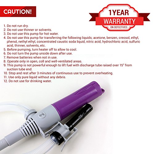 TERAPUMP Power Water / Fuel Battery Pumps with AutoStop