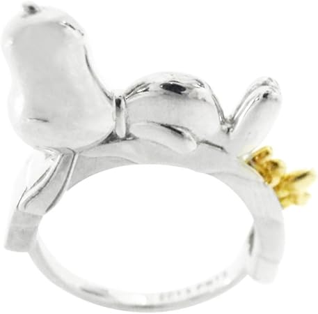 Amazon ピーナッツ スヌーピー ウッドストック シルバーリング スリープ 9号 Snac516 アニメ 萌えグッズ 通販