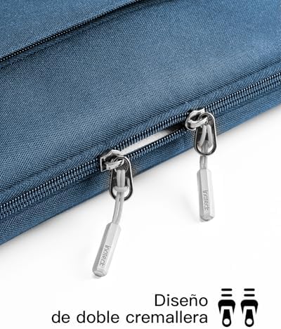 Funda Portátil 13 Pulgadas 360° Protección, Azul Denim
