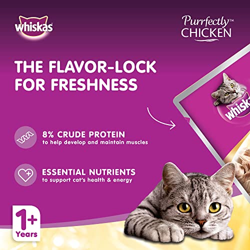 Mars Pet Care Mars Whiskas Purrfectly Chicken Pouch 3 oz, 1 Count, One