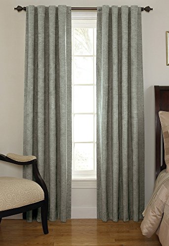 Beautyrest 11239042X108GRE Chenille 42-Inch by 108-Inch Rod Pocket Single Window Curtain Panel, Grey