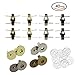 Hysagtek 40 Sets Magnetic Button Clasps Snaps Fastener Clasps DIY Craft Sewing Buttons Knitting Buttons Sets for Sewing, Craft, Purses, Bags, Clothes, Leather, 4 Colors (14mm)