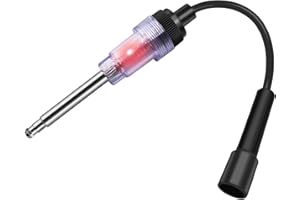 Wuyaoyao Inline Spark Plug Tester, Engine Ignition Tester Straight Boot Ignition Tester, Small Armature Diagnostic Detector Tool for Automotive, Car, Lawnmower, Motorcycles, Internal External Engine