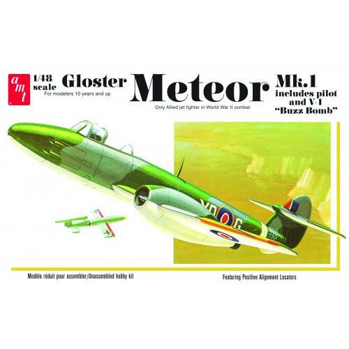 AMT 1/48 Gloster Meteor MK-1 Fighter Jet