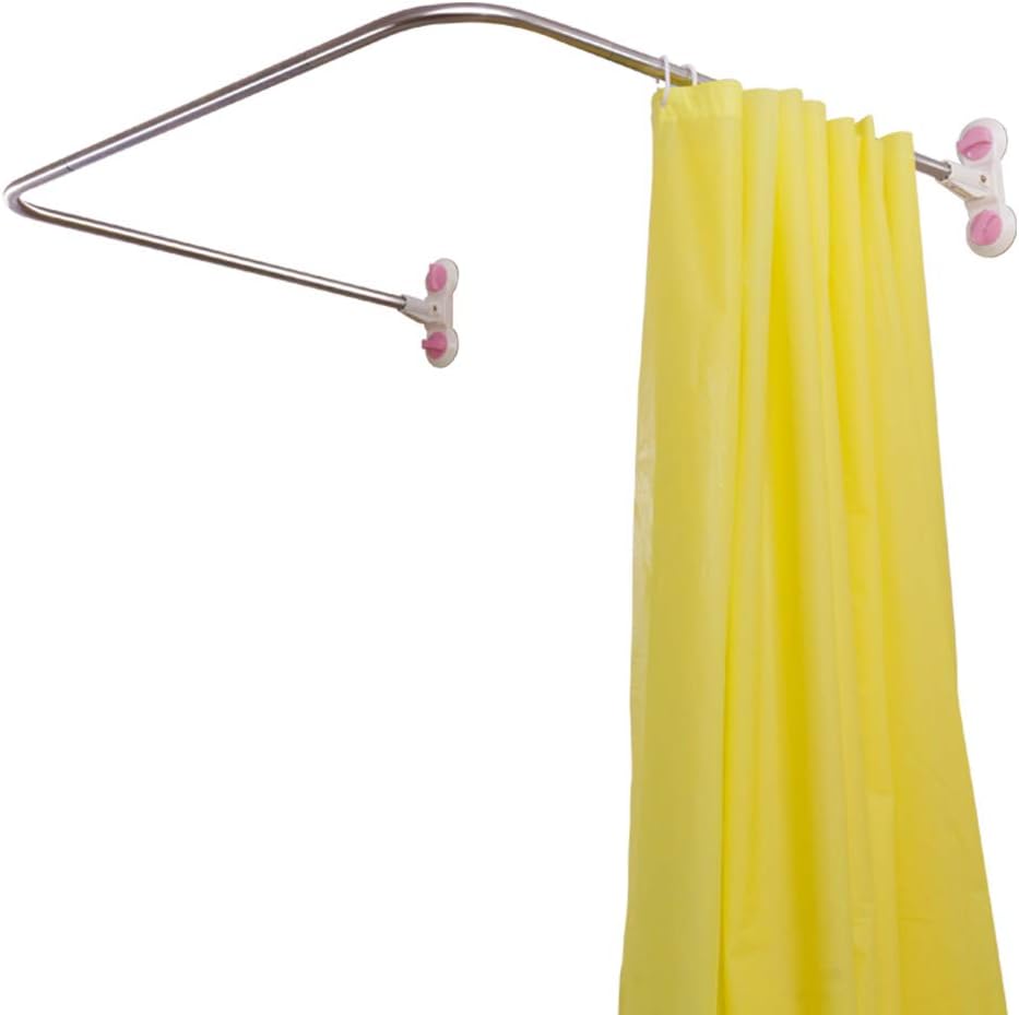 Amazon Com Hershii Curved Corner Shower Curtain Rod Wall Mounted