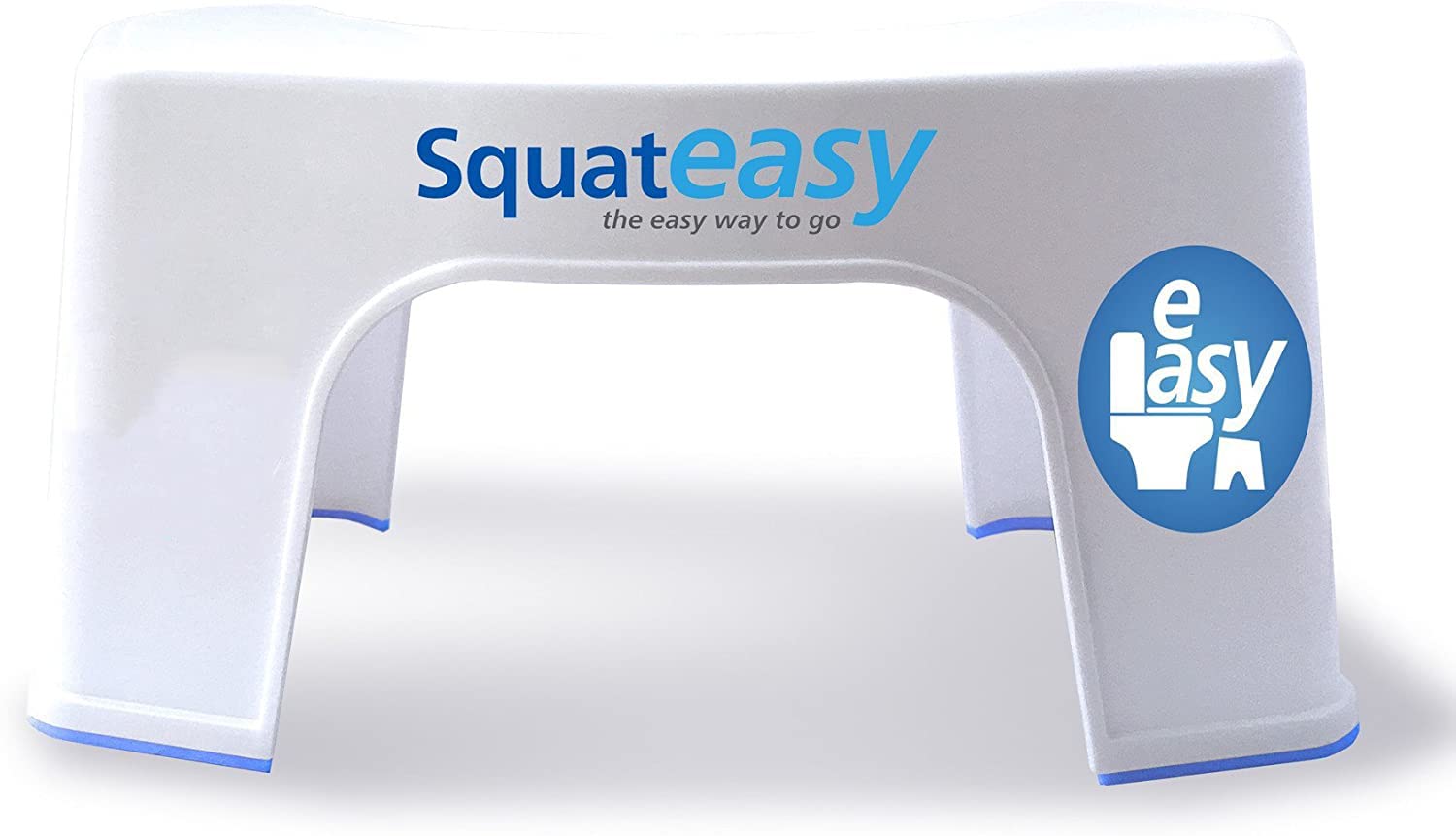 Squat Easy Antibacterial Toilet Stool for Adults | Patent Pending Medical Grade | Natural Squatting Toilet Poo Posture | Anti-Slip & Easy Clean | Relieves Constipation Bloating IBS | Bathroom Stools