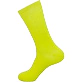 Fine Fit Mens Colours Single Cotton Rich Socks (1 PAIR - Yellow)