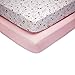 Little Love by NoJo She's So Lovely Heart - 2 Count Crib Sheet Set - Pink/Metallic Gold