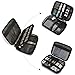 BAGSMART Electronic Organizer Double-Layer Travel Cable Organizer Electronics Accessories Cases for Cables, iPhone, Kindle, USB, Blue