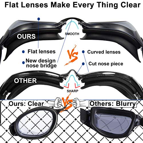 EverSport Swim Goggles Pack of 2 Swimming Goggles Anti Fog for Adult