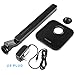 Coocheer LED Desk Lamp with Touch Control Swing Arm Dimmable Office Lamp Eye Caring Table Lamp with USB Charging Port (Black/ 5 Dimmer pro)