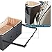 Petsfit Dog Booster Seat For 2 Small Dogs or Medium Dog up to 45 lb, Large Dog Car Seat With 2 Big Pockets for Cars, Trucks and SUVs (Large, Dark Brown)