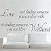 Wall Sticker Decal Mural Self Adhesive Paper Art Deco (Love Without Quote Sticker)