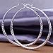 Tabwing 925 Sterling Silver Big Round Circle Hoop Earrings For Women Fine Earings