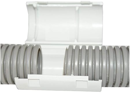 Wellrohr Verbinder DN16 DN20 DN25 Verbinder Verbindungsmuffe für Wellrohr Verbindungsstück Leerrohr Wellrohrverbinder Muffe (