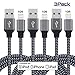 EverDigi DGM1021 Lightning to USB Cable - 10FT (304 cm) - Black (Pack of 3)