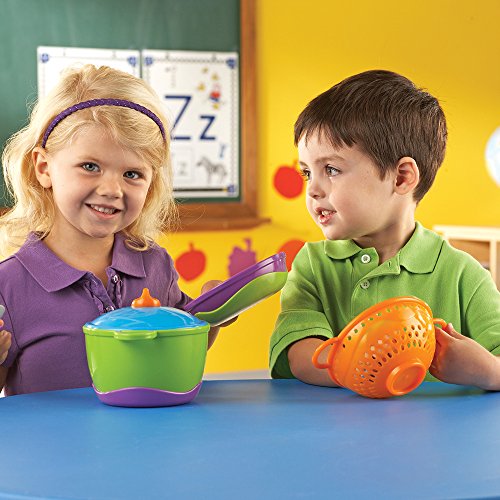 Learning Resources New Sprouts Cook it!, 6 Pieces, Ages 2+ Pretend Play Food for Toddlers, Preschool Learning Toys, Kitchen Play Toys for Kids