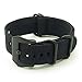 StrapsCo Ballistic Nylon NATO Watch Strap w/ Matte Black Pre-V Buckle