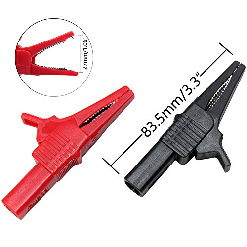Aidetek Automotive Test Lead Kit Insulation Piercing test clip Large Crocodile Clips Flexible spring for FLUKE Multimeter meter test probes test leads set probe CE certificate TLP20163 - Thumbnail 5