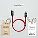 USB C to USB-C Cable, CablePlux USB Type C to Type-C 3.1 Gen1 (6.6 ft Red) Braided Cord with Power Delivery & Fast Charge for Galaxy Note 9 & S9, Google Pixel 2 XL, Huawei P20 Pro, LG G7, LG V30