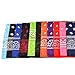 Alotpower Cotton Bandanas 12Pack, Square Paisley Print Headbands Set of 12 -Bandannas for Head Men/Women