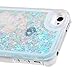 iPhone 5S Case,iPhone 5S Hard Case,iPhone 5S Glitter Case,PHEZEN Bling Transparent Plastic 3D Glitter Quicksand and Star Liquid Hard Back Protective Case Cover for iPhone 5 5S