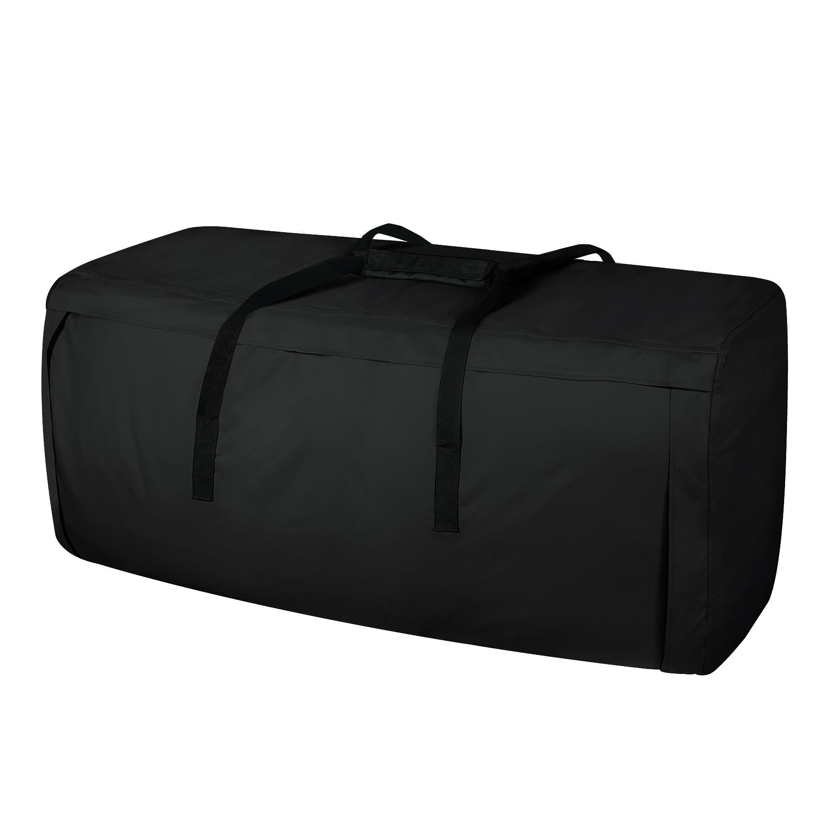 Photo 1 of Porch Shield Outdoor Cushion Storage Bag 62 inch Waterproof Outside Storage Bags for Patio Furniture with Zippers and Handles Black