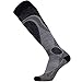 Pure Athlete Elite Wool Ski Socks - Lightweight Merino Wool Thermal Warm Skiing and Snowboarding Sock, for Men and Women (Large, 1 Pair - Black)