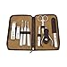 Manicure Pedicure Set Nail Clippers Kit 15 Piece Stainless Steel Travel Personal Care Tool with Scissors Case