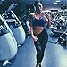 Gillberry High Waist Fitness Yoga Sport Pants Printed Stretch Points Leggings (S, black)