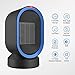 NEXGADGET Ceramic Personal Heater,Mini Space Heater Auto Oscillation,ETL Listed,Smart Touch Control, Fan Heater Over-Heating&Tip-Over Protection Office Home Desk,Tabletop-600 Watt