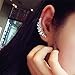 Ear Crawler Earring Climber Ear Cuff Pin Vine Wrap Stud Angel Wings CZ Crystal Rhinestone Clip On Jewelry